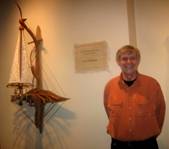 Dave Rockenbeck with sculpture